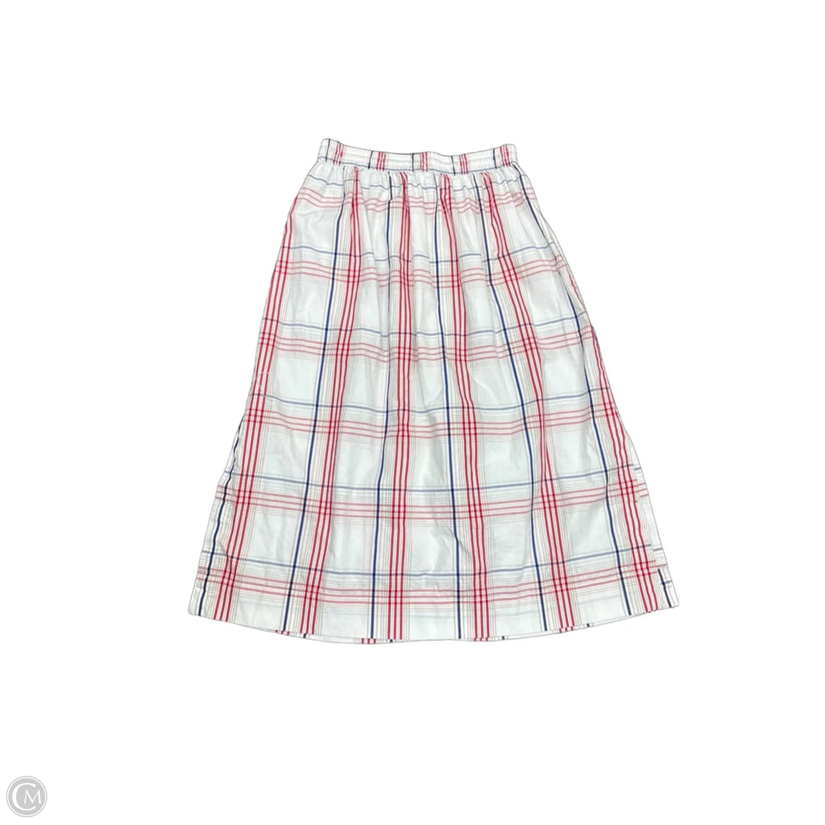 Skirt Midi By Free Assembly In Plaid Pattern, Size: S