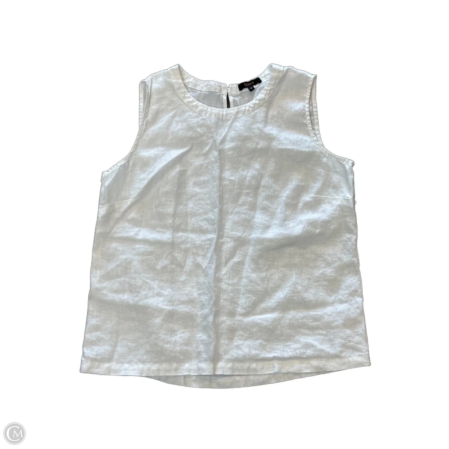 Top Sleeveless By Quince In White, Size: M