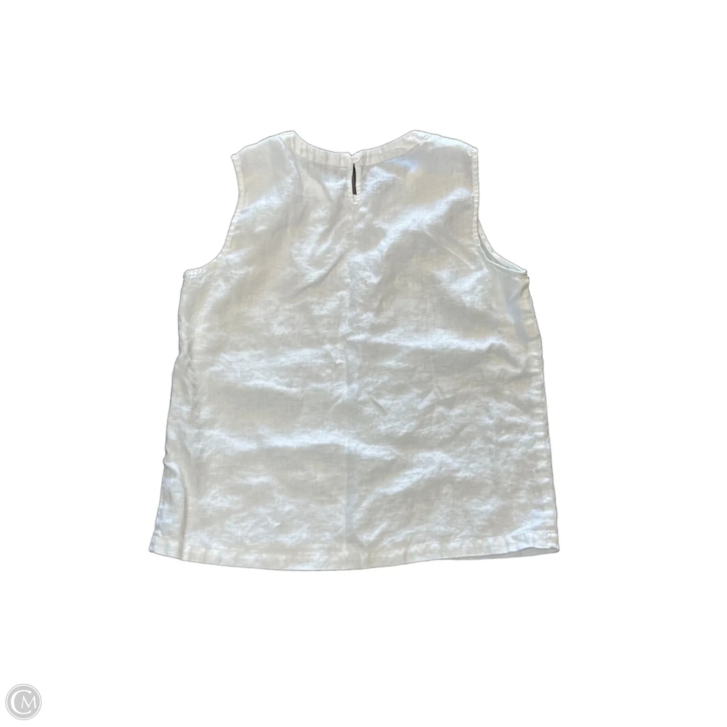 Top Sleeveless By Quince In White, Size: M