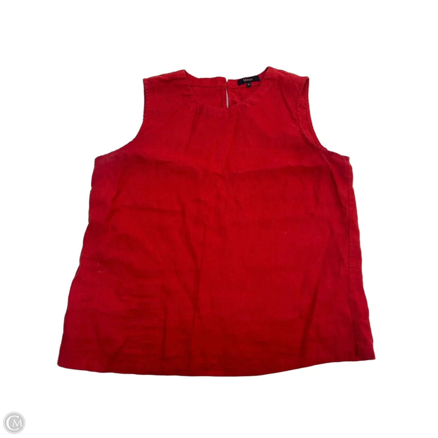 Top Sleeveless By Quince In Red, Size: M