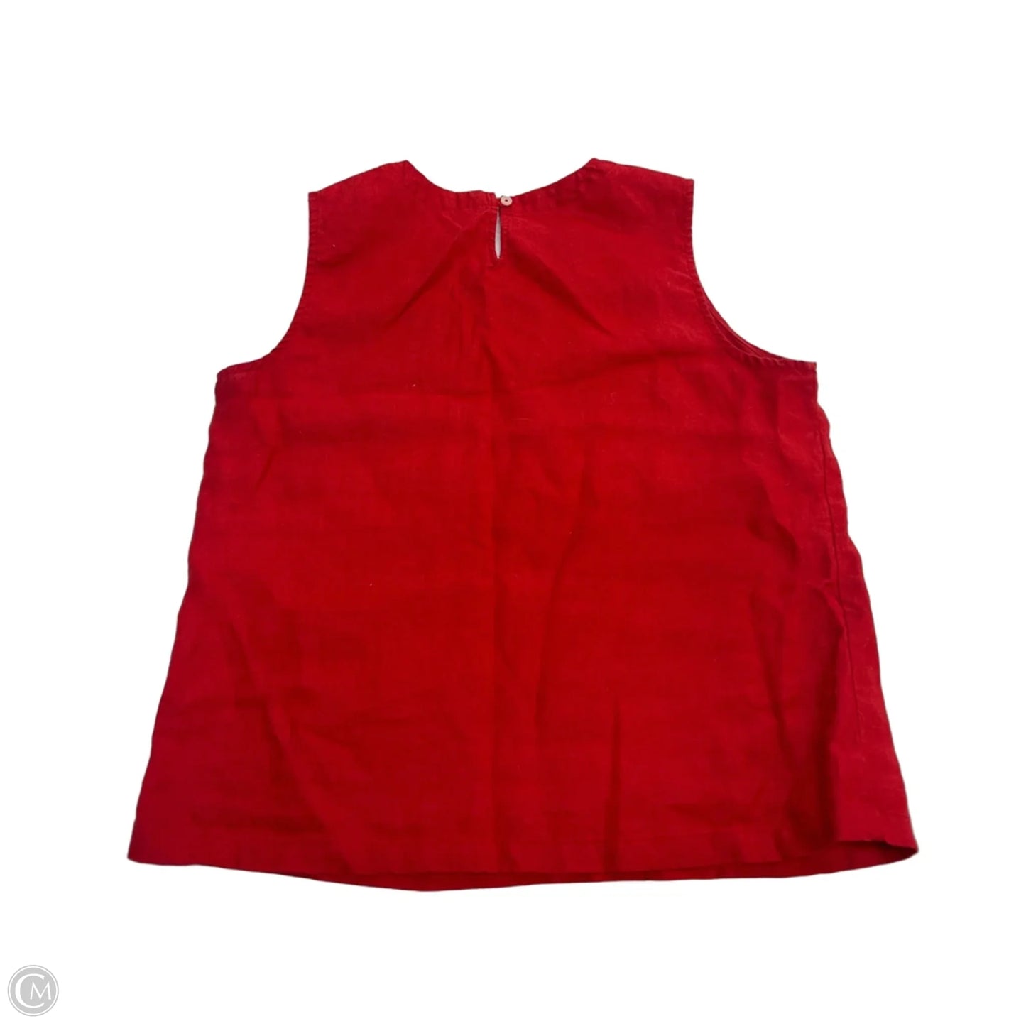 Top Sleeveless By Quince In Red, Size: M