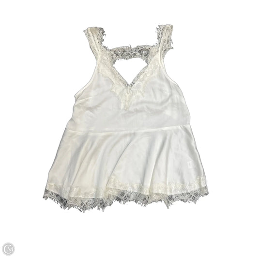 Top Sleeveless By Entro In White, Size: M
