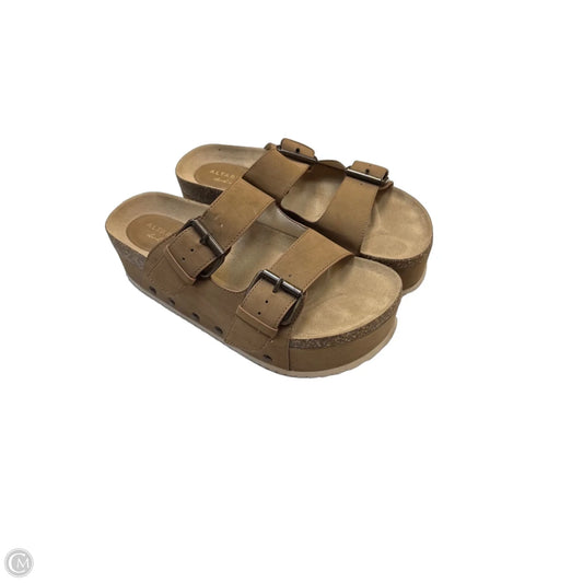 Sandals Heels Platform By Altard State In Tan, Size: 8