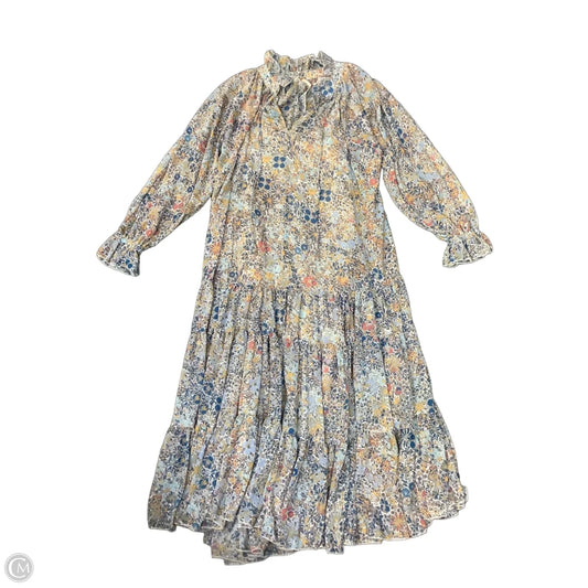 Dress Casual Maxi By Free People In Floral Print, Size: Xs
