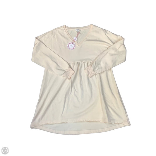 Top Short Sleeve By Umgee In Beige, Size: M