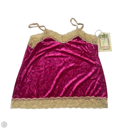 Top Sleeveless By Aratta Silent Journey In Pink, Size: Xl