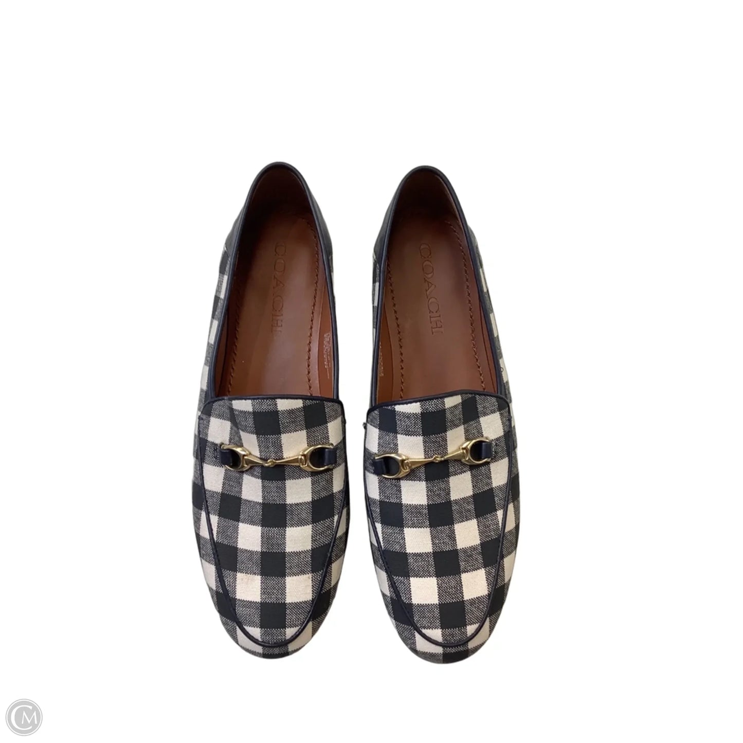 Shoes Designer By Coach In Plaid Pattern, Size: 7.5