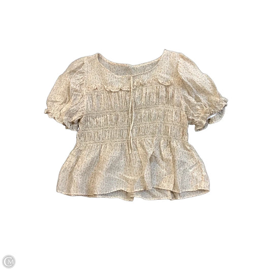 Top Short Sleeve By Clothes Mentor In Floral Print, Size: M