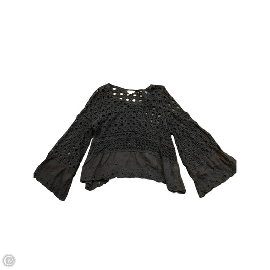 Top Long Sleeve By Pol In Black, Size: Osfm