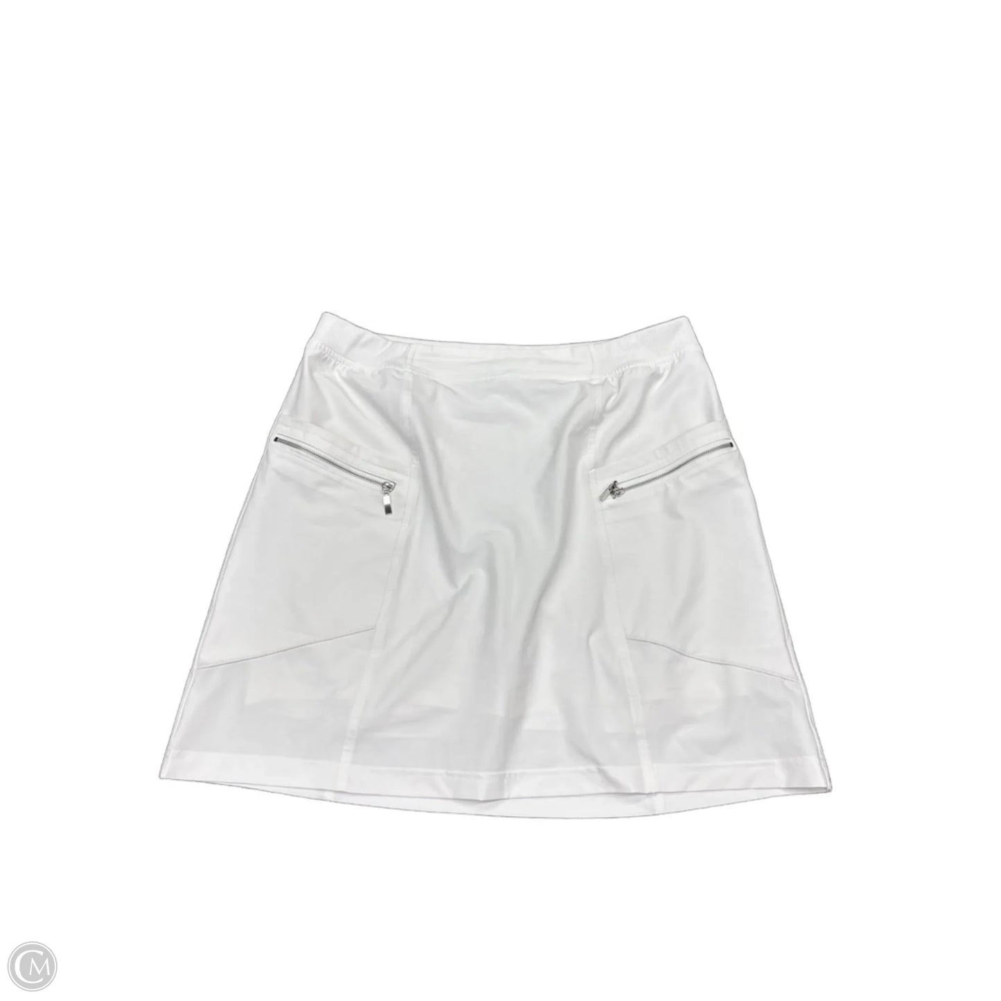 Athletic Skirt By Chicos In White, Size: 10