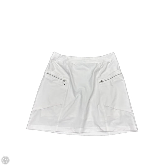 Athletic Skirt By Chicos In White, Size: 10