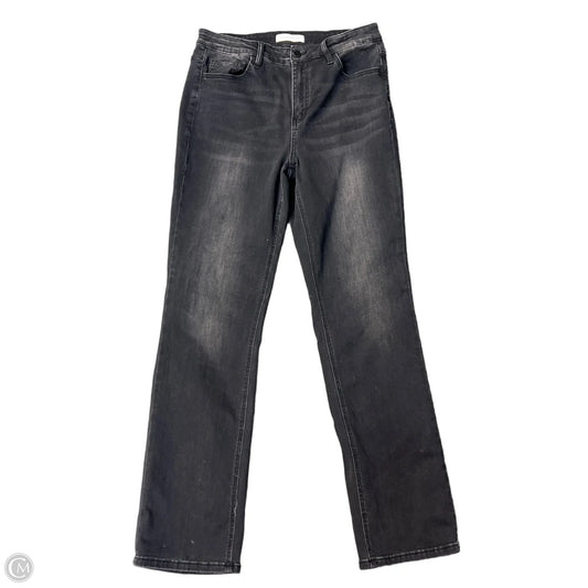 Jeans Straight By Flying Monkey In Black, Size: 12