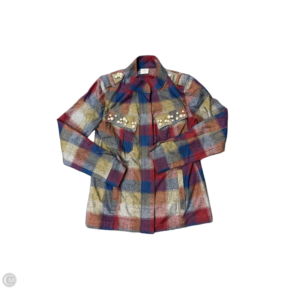 Jacket Other By Cabi In Plaid Pattern, Size: Xs