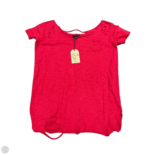 Top Short Sleeve Basic By Cma In Red, Size: S
