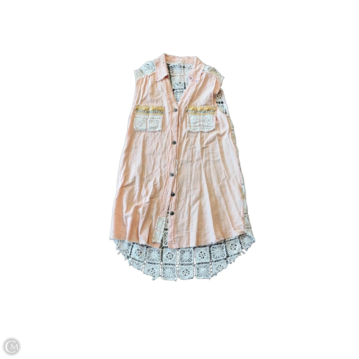 Tunic Sleeveless By Pol In Pink, Size: M