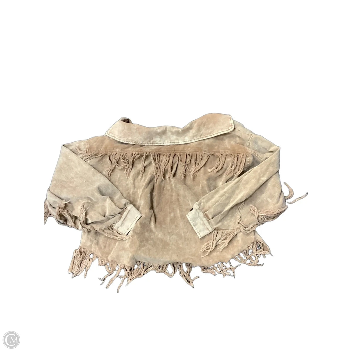 Jacket Shirt By Bibi In Beige, Size: M
