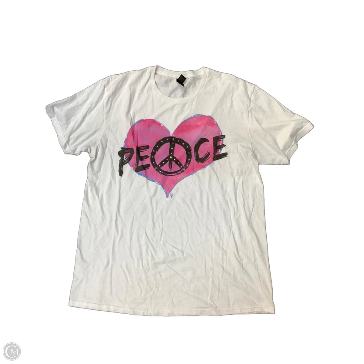 Top Short Sleeve By Gildan In White, Size: L