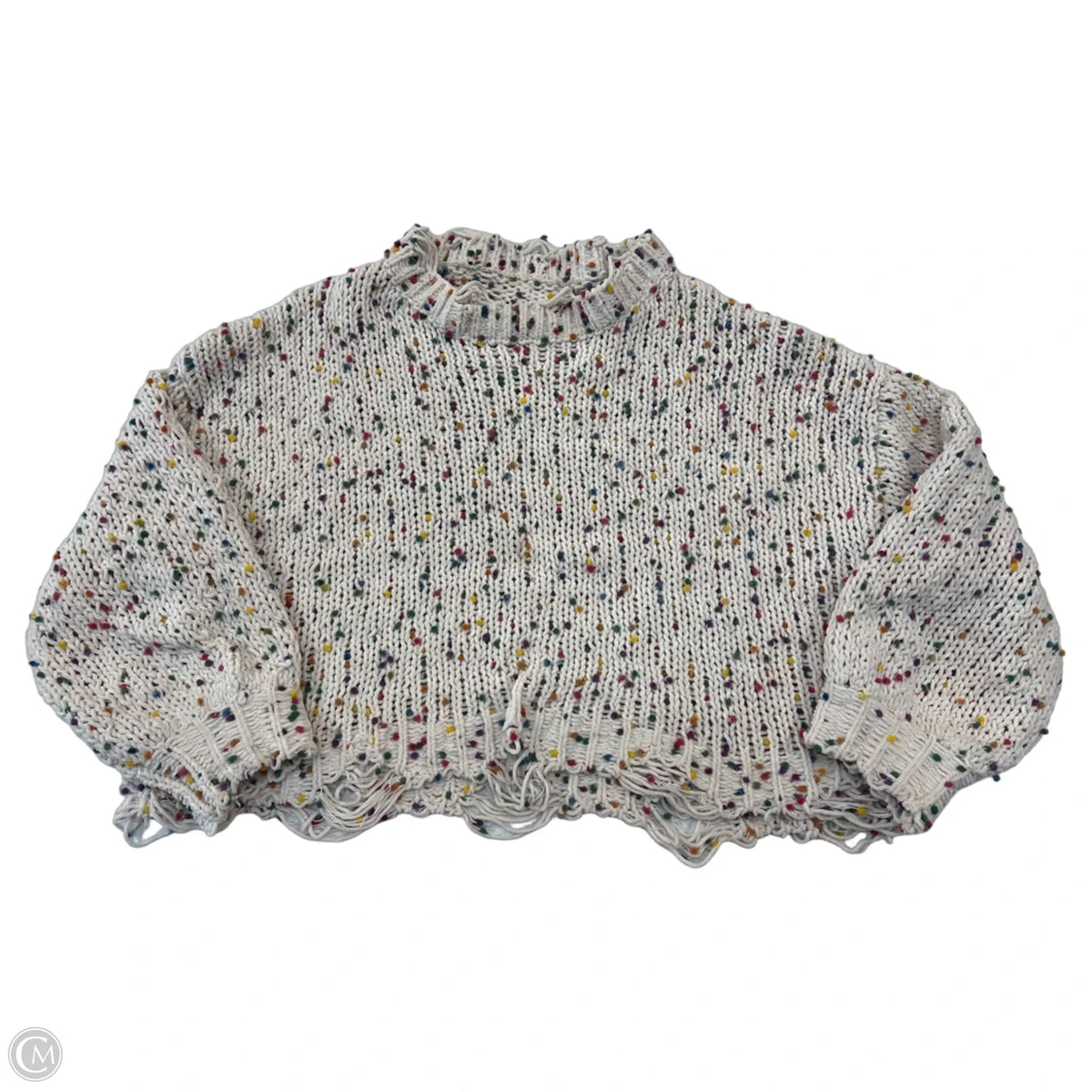 Sweater By Clothes Mentor In Beige, Size: M