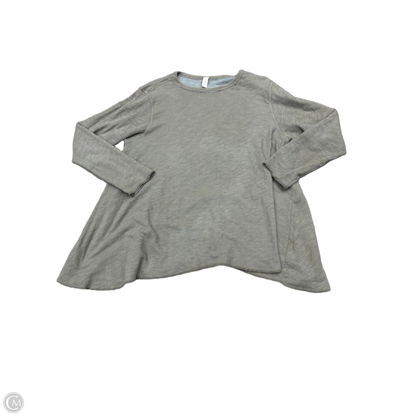 Top Long Sleeve Basic By Cmb In Brown, Size: L