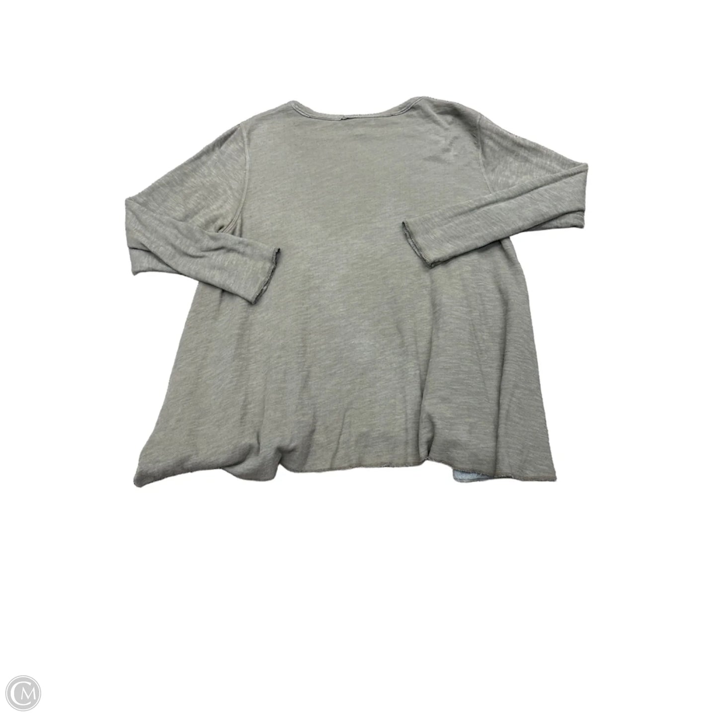 Top Long Sleeve Basic By Cmb In Brown, Size: L