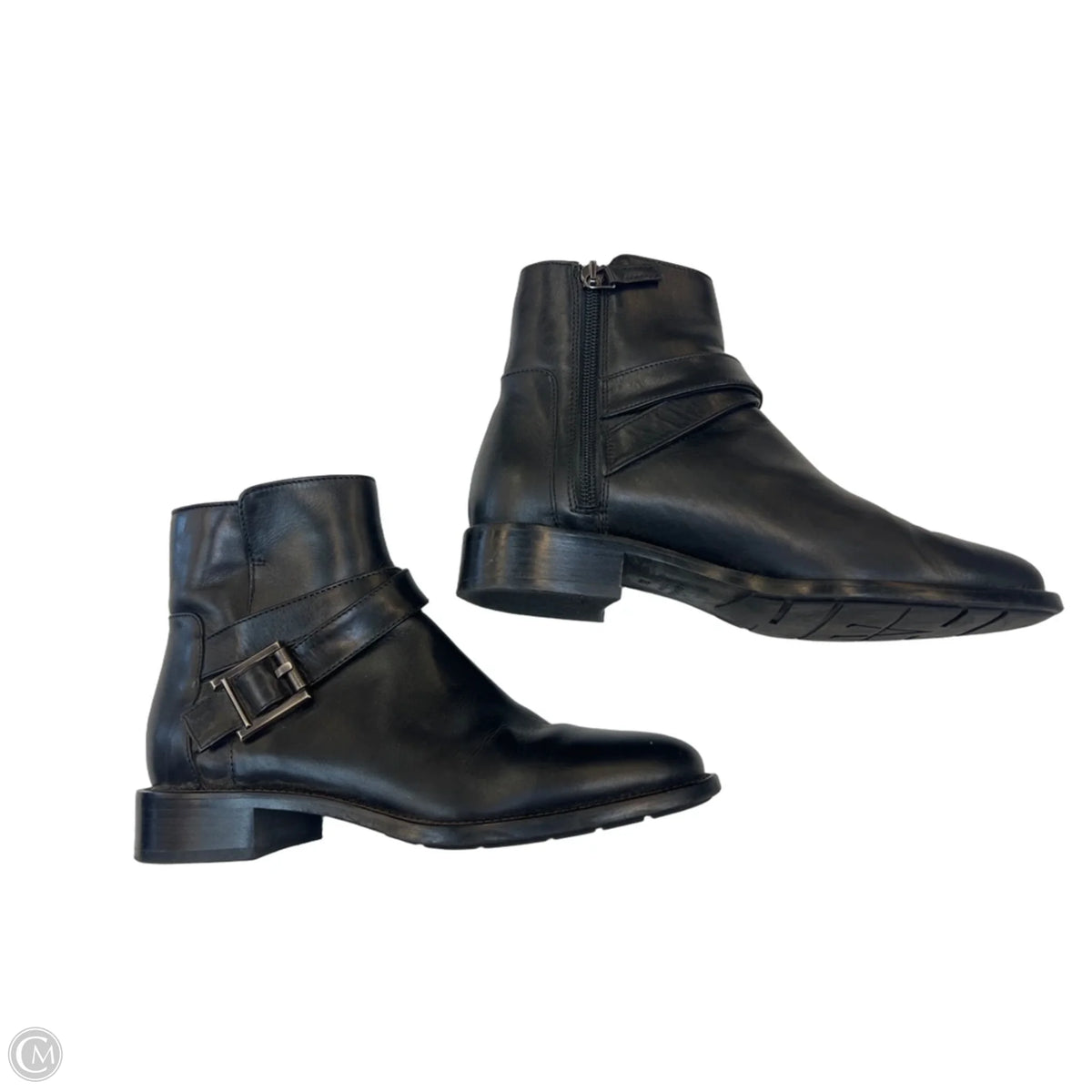 Boots Ankle Flats By Aquatalia In Black, Size: 5.5