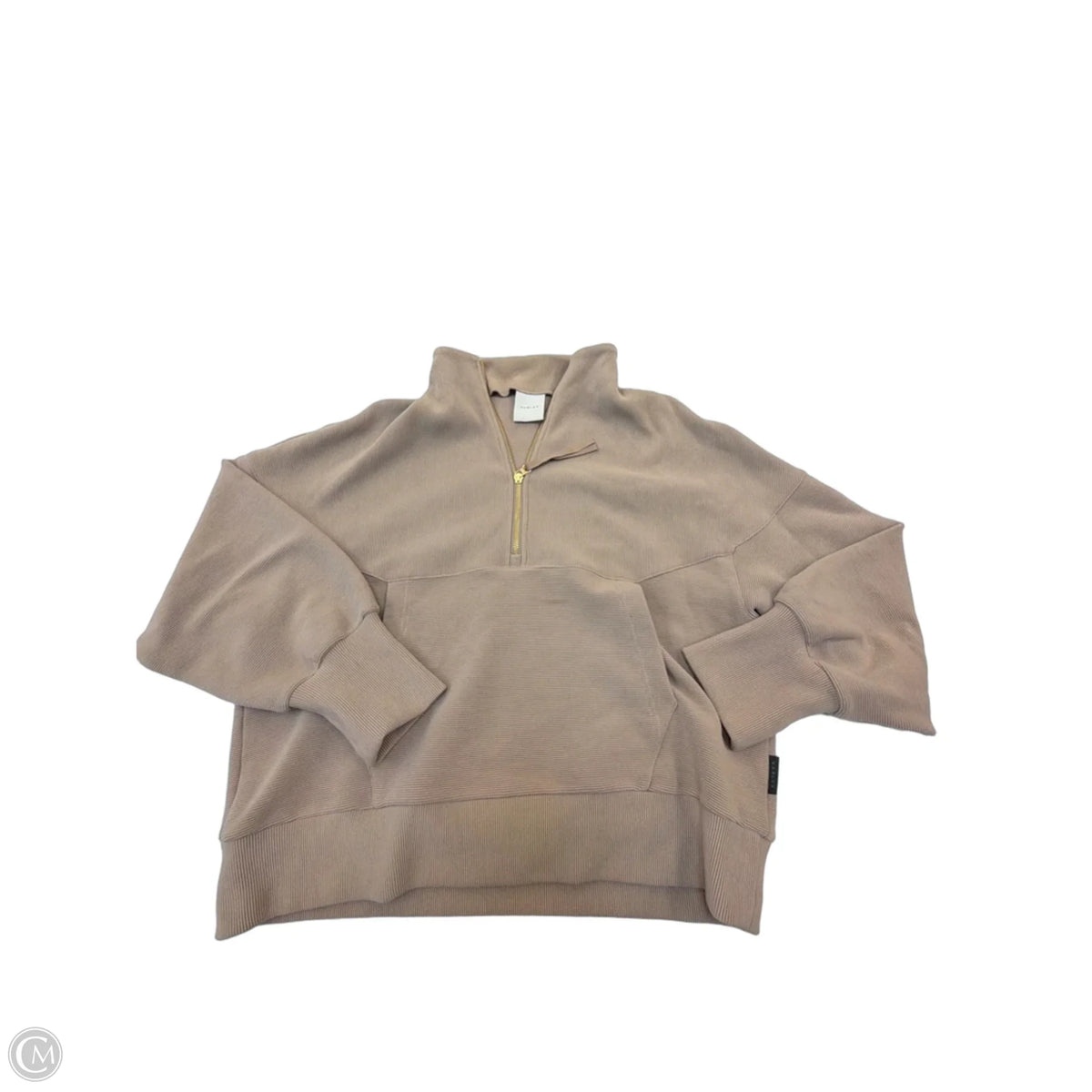Athletic Jacket By Varley In Brown, Size: L