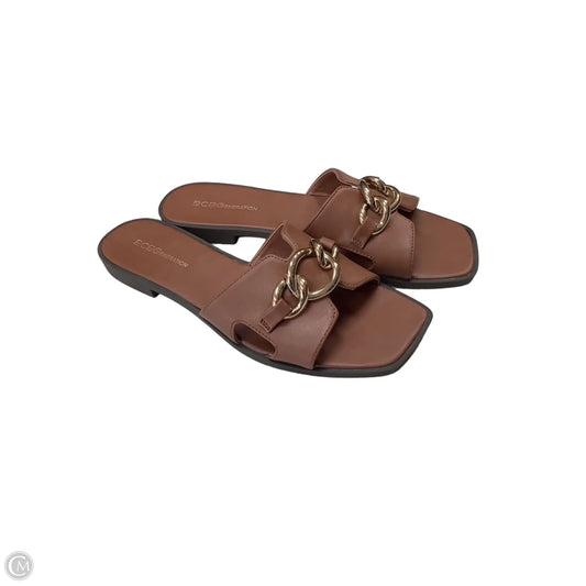 Sandals Flats By Bcbgeneration In Brown, Size: 9