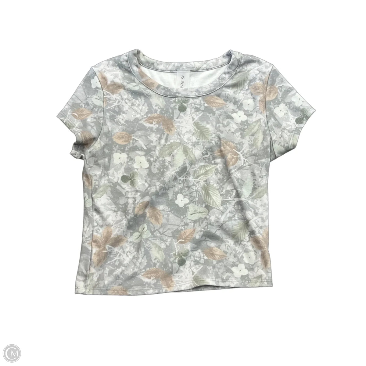Top Short Sleeve Basic By As Revival In Camouflage Print, Size: M