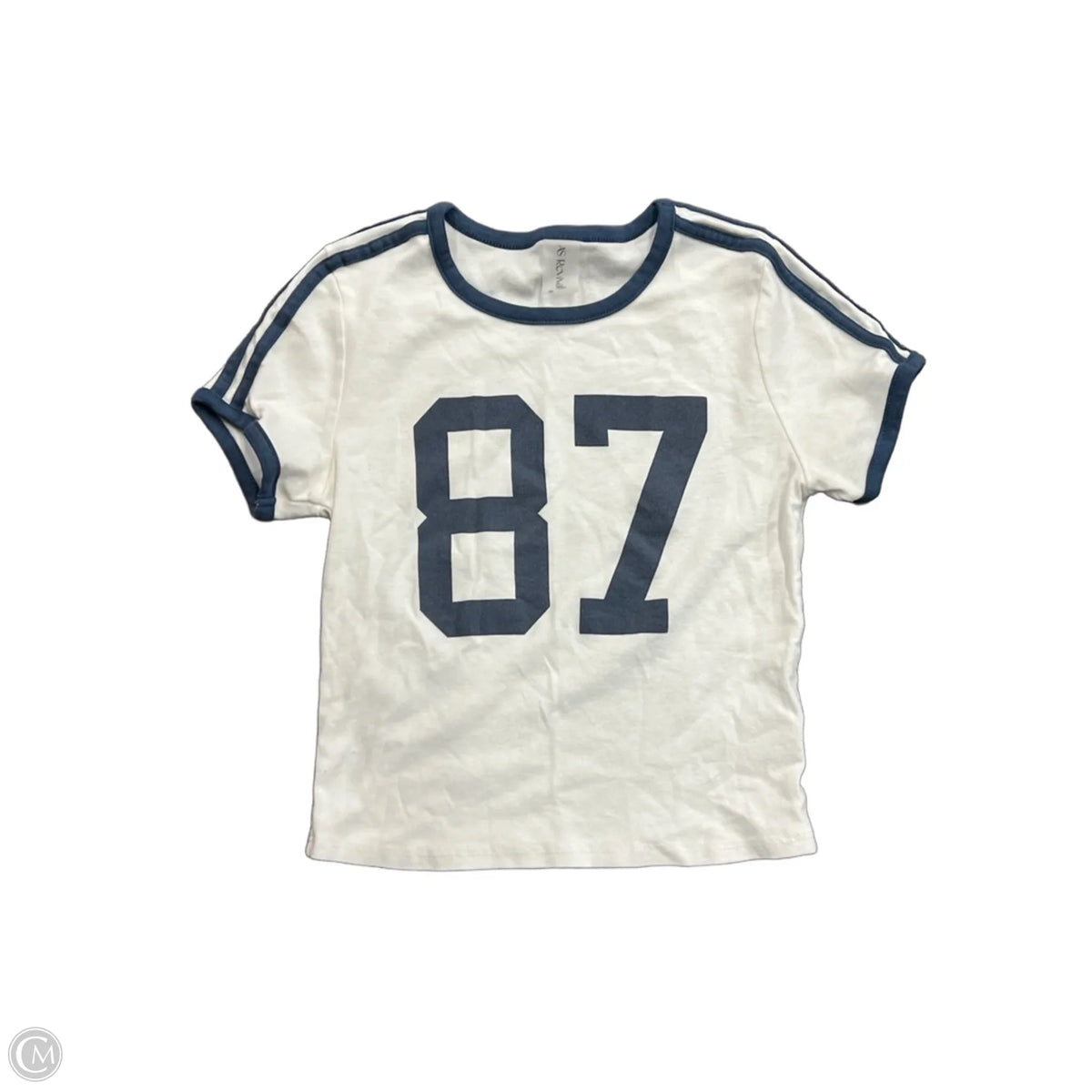 Top Short Sleeve Basic By As Revival In White, Size: M