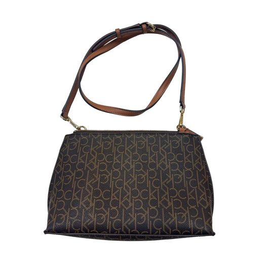 Crossbody Leather By Calvin Klein, Size: Small