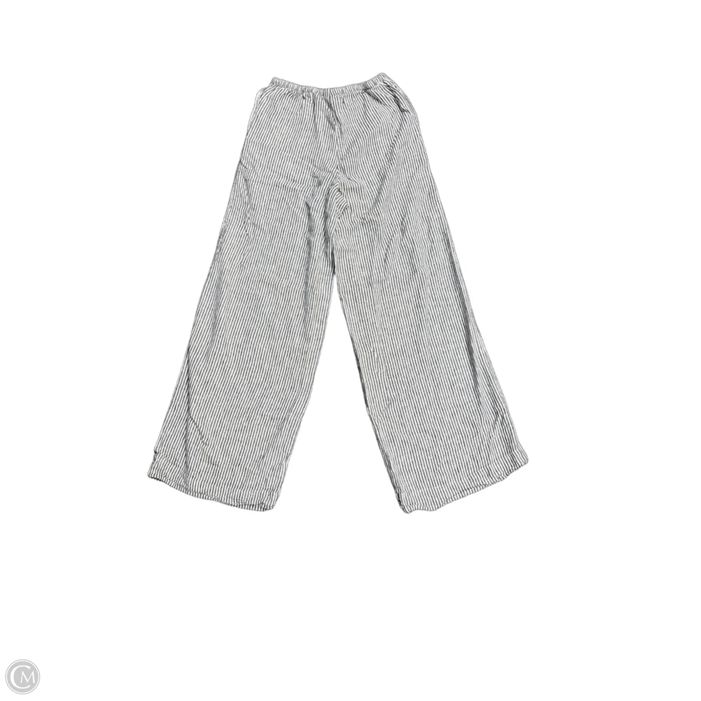 Pants Linen By A New Day In Striped Pattern, Size: Xs