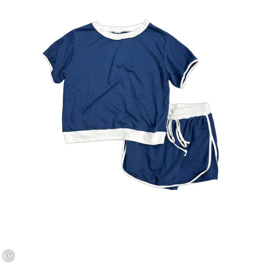 Athletic Shorts 2pc By Clothes Mentor In Blue & White, Size: S