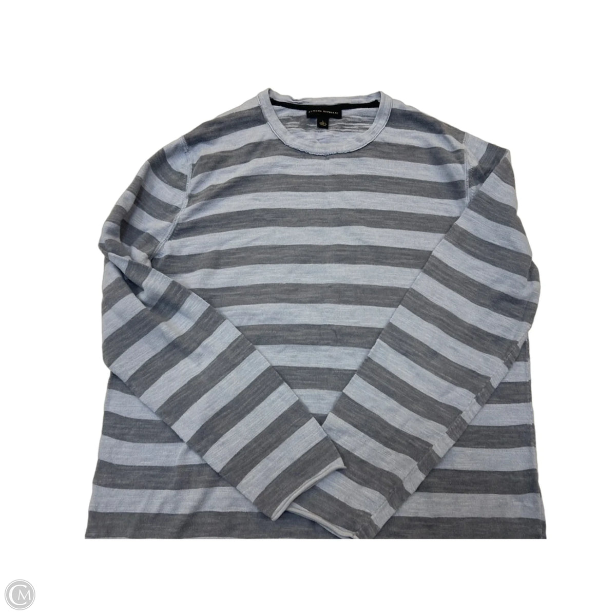 Top Long Sleeve By Banana Republic In Striped Pattern, Size: L