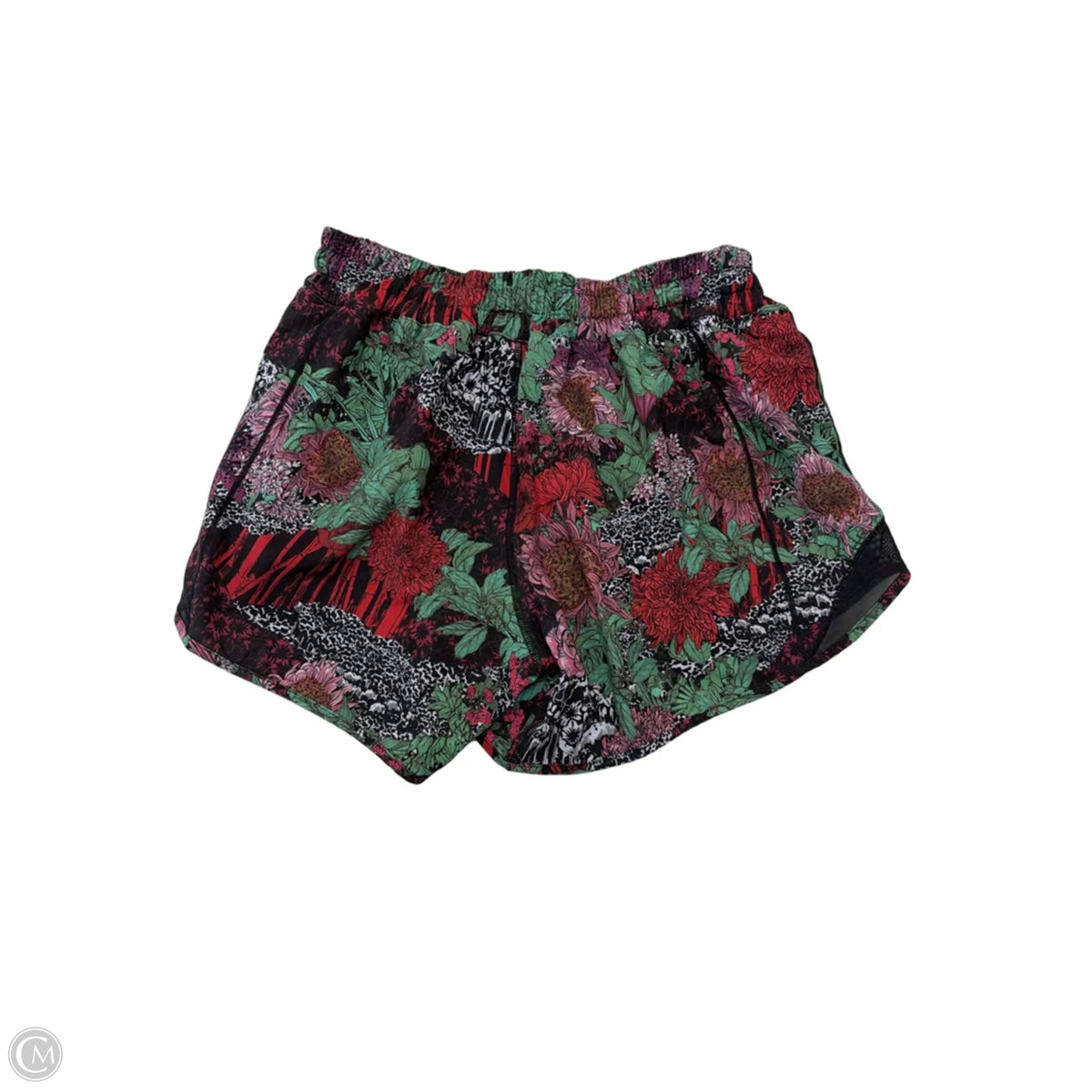 Athletic Shorts By Lululemon In Floral Print, Size: S