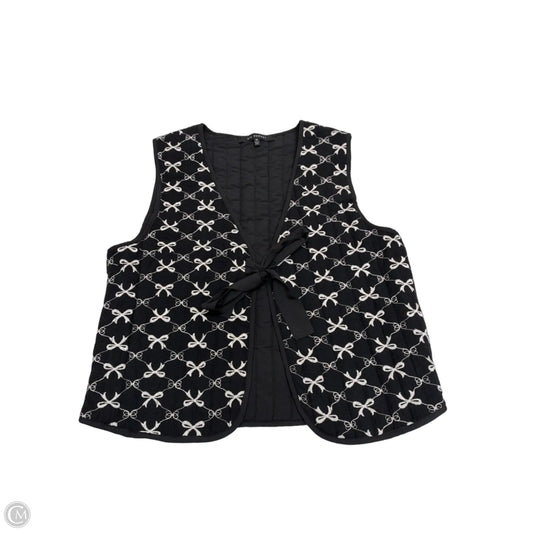 Vest Puffer & Quilted By Blu Pepper In Black & White, Size: M