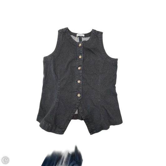 Tank Top By Luvamia In Black Denim, Size: L