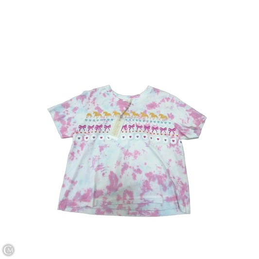 Top Short Sleeve Basic By Loveshackfancy In Tie Dye Print, Size: M