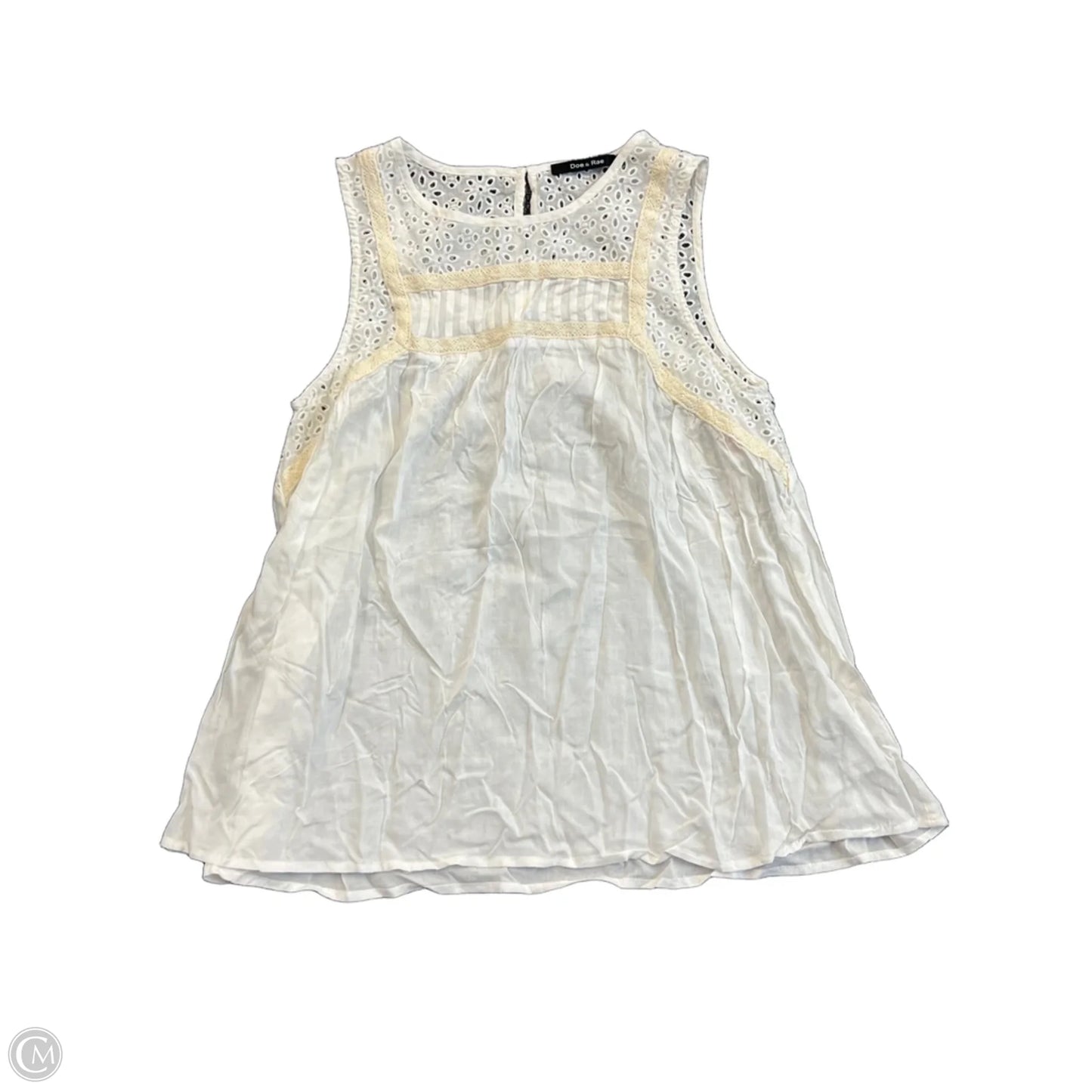 Tank Top By Doe & Rae In White, Size: S