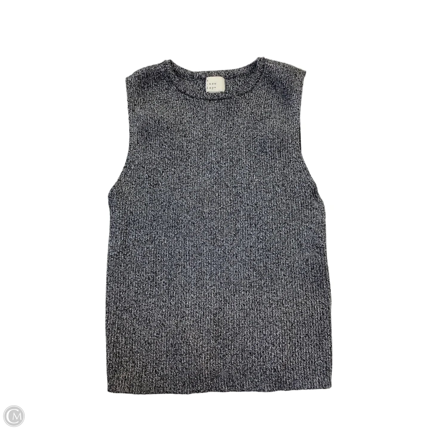 Tank Top By A New Day In Black & Silver, Size: S