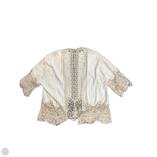 Cardigan By Democracy In Cream, Size: Xl