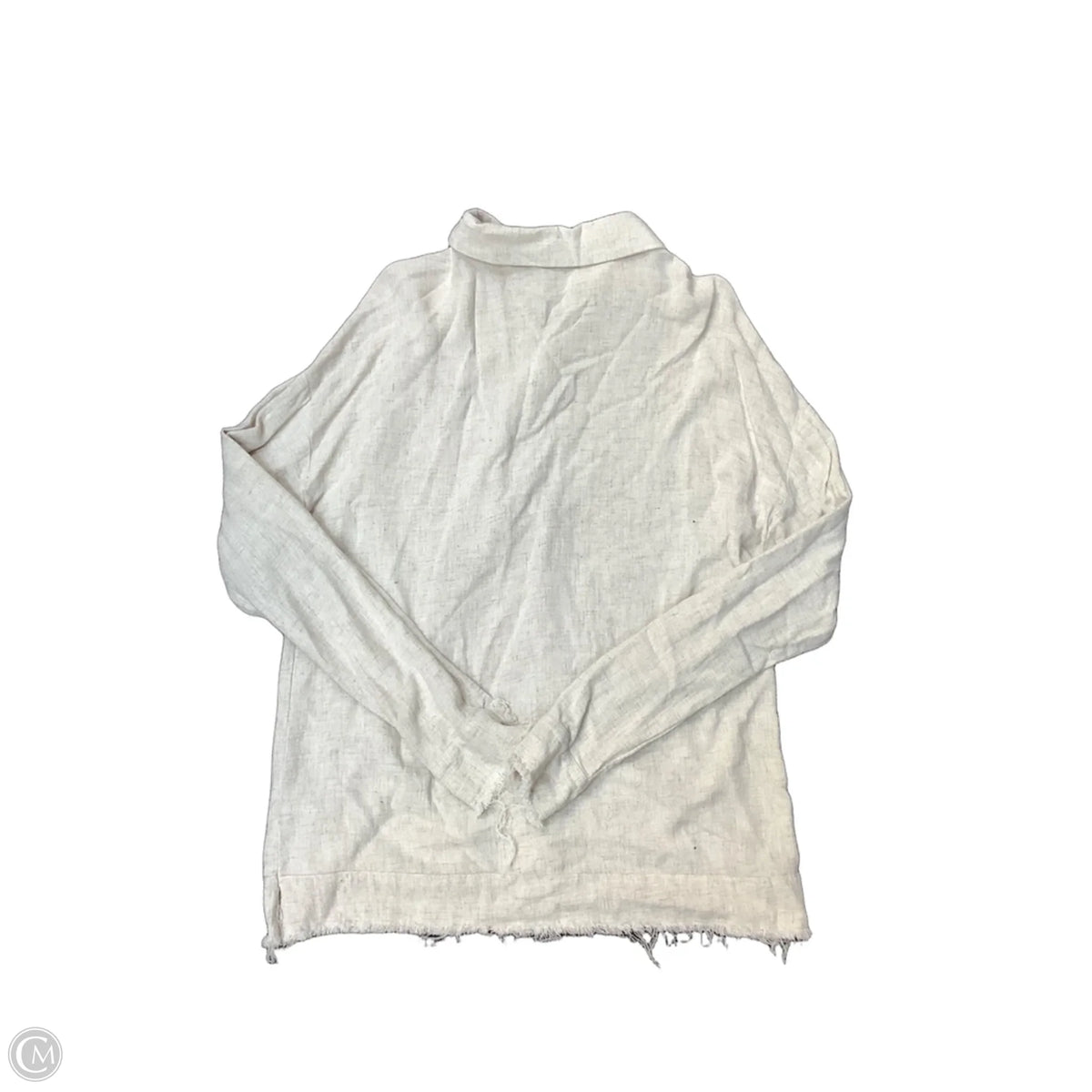 Top Long Sleeve By Bke In Tan, Size: S
