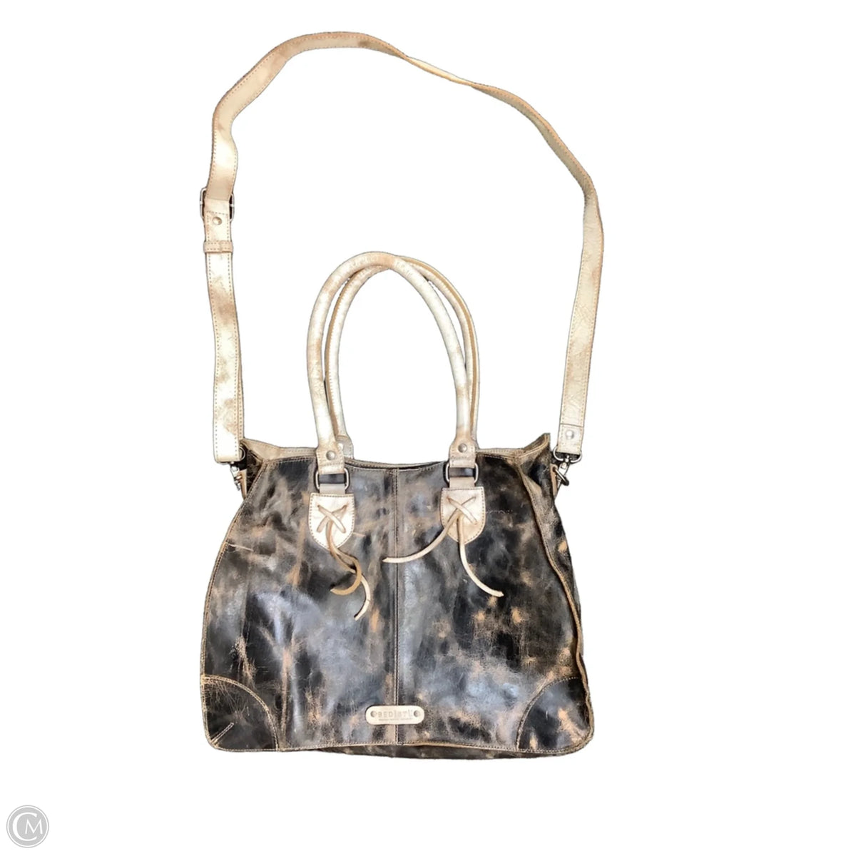 Handbag Leather By Bed Stu, Size: Medium