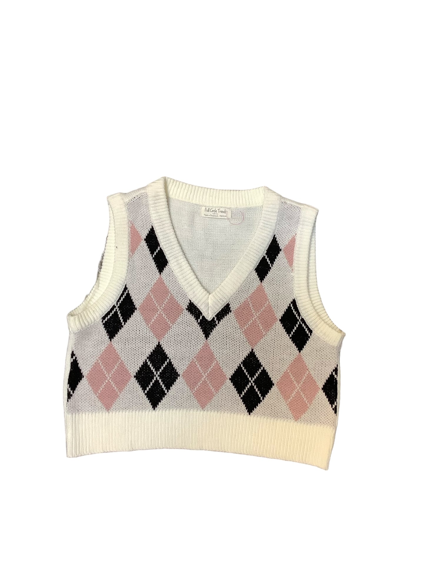 White Vest Sweater Clothes Mentor, Size M