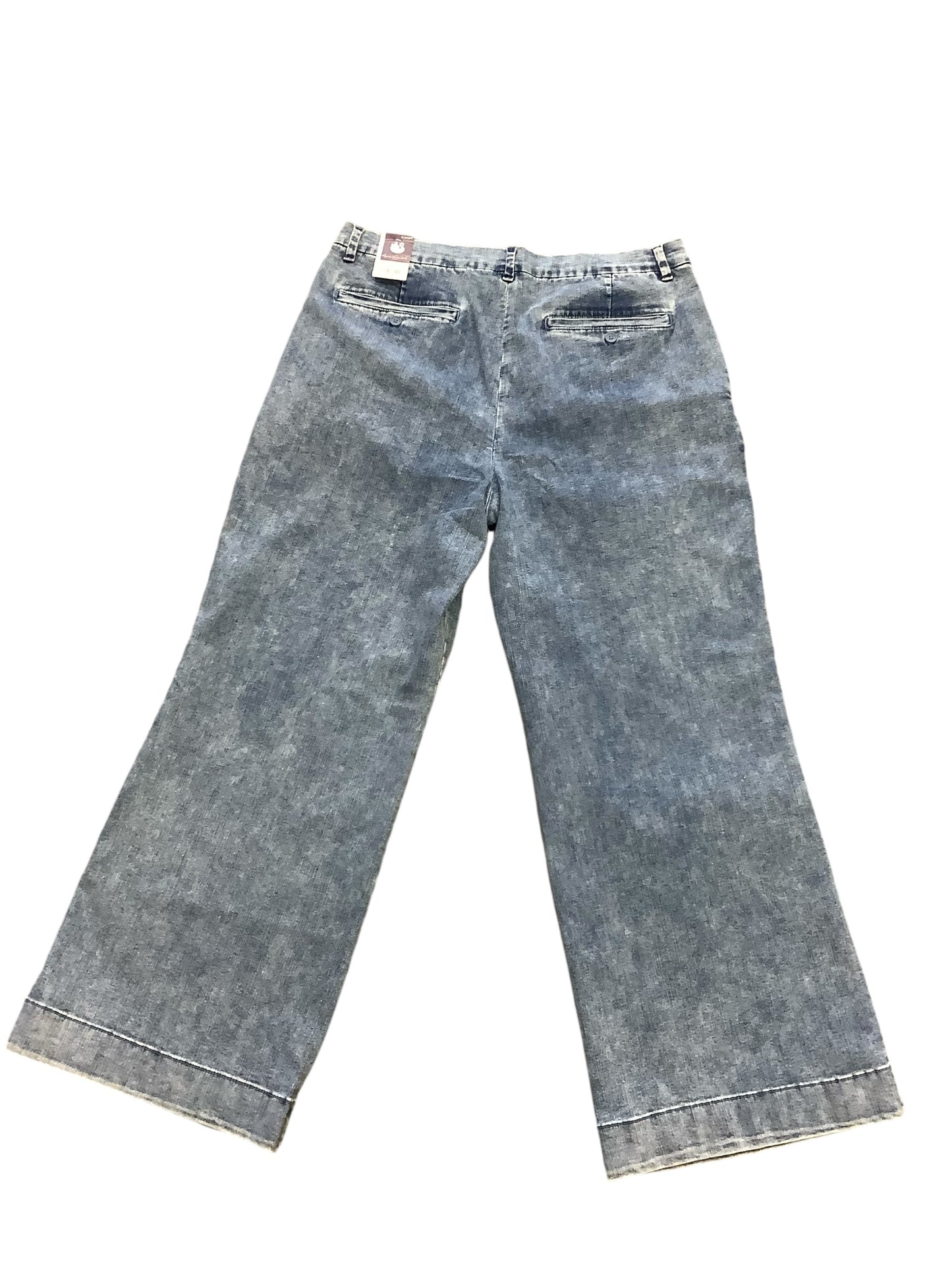 Jeans Flared By Gloria Vanderbilt In Blue Denim, Size: 16