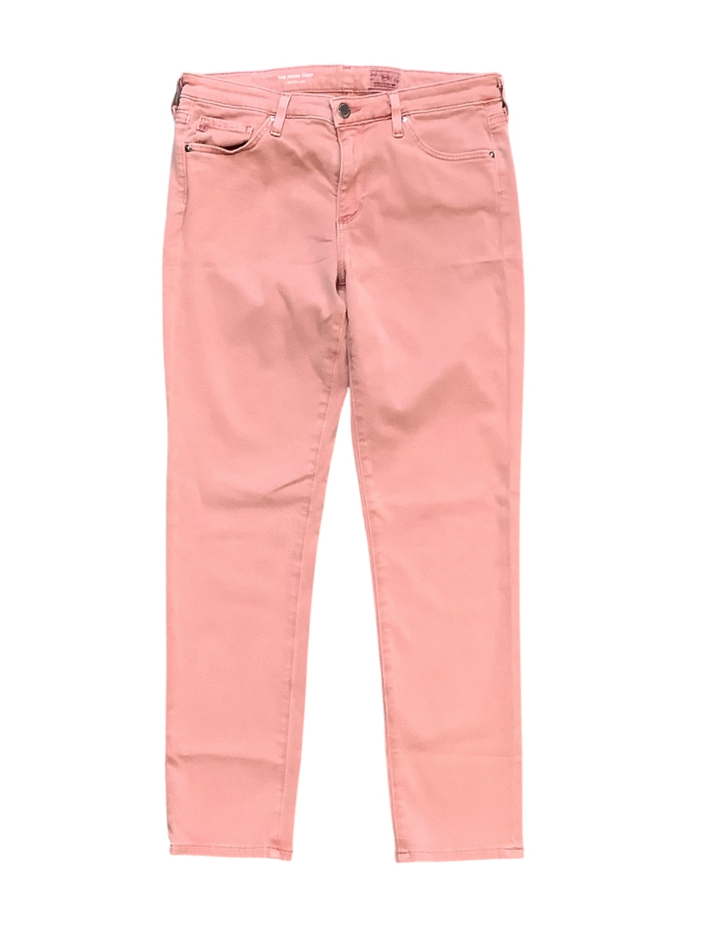 Jeans Cropped By Adriano Goldschmied In Pink, Size: 6/28