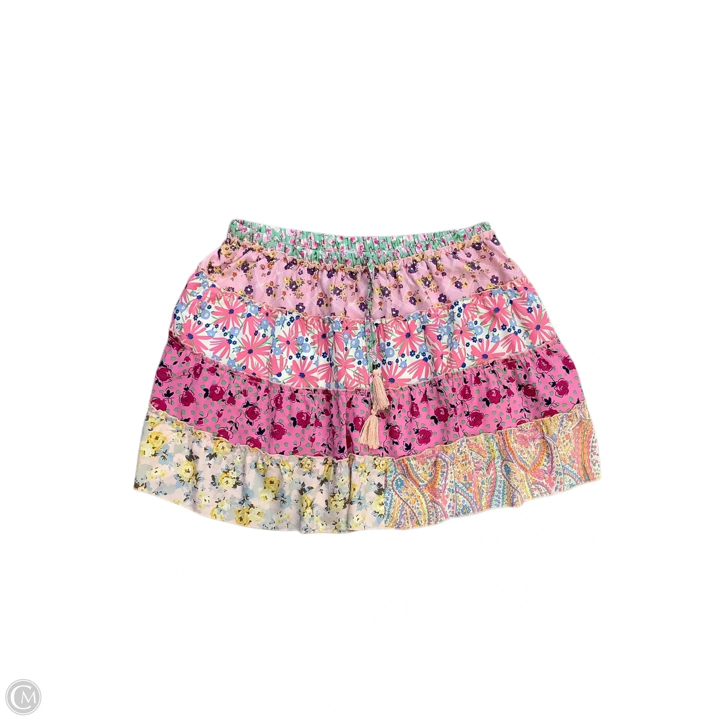 Skirt Mini & Short By White Birch In Floral Print, Size: 1x