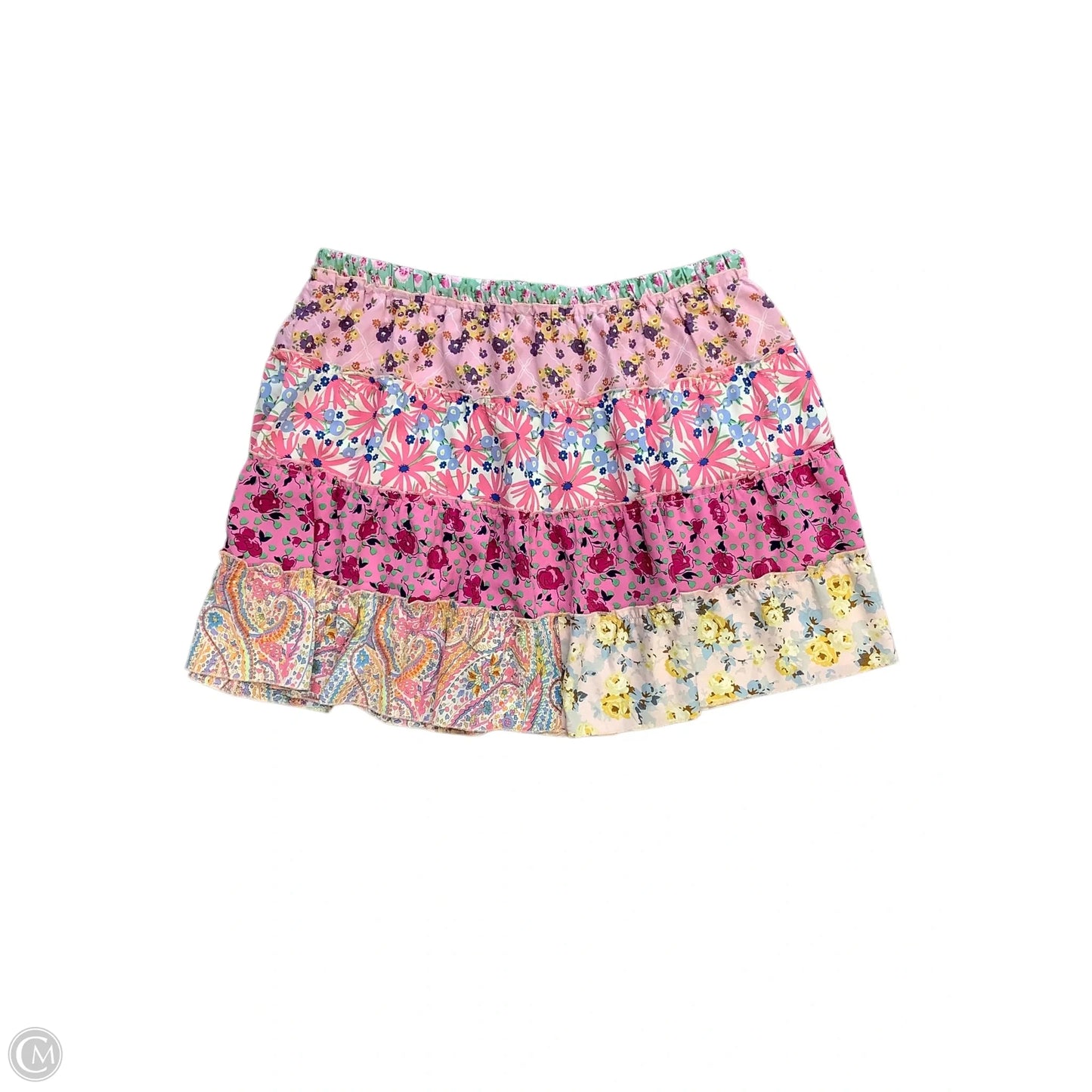 Skirt Mini & Short By White Birch In Floral Print, Size: 1x