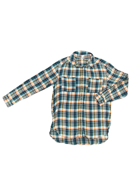 Top Long Sleeve By Pilcro In Plaid Pattern, Size: L