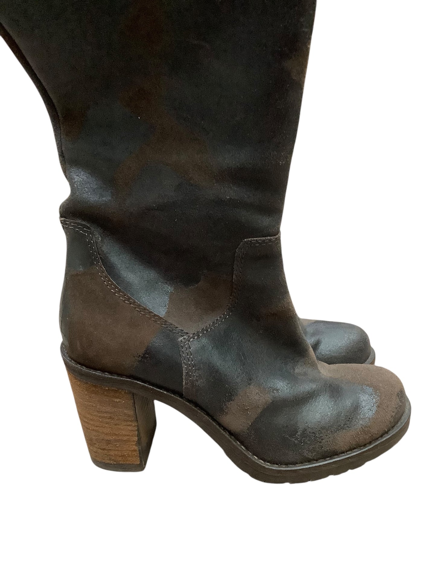 Boots Knee Heels By Donald Pliner In Brown, Size: 6