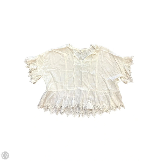 Top Short Sleeve By Umgee In White, Size: S